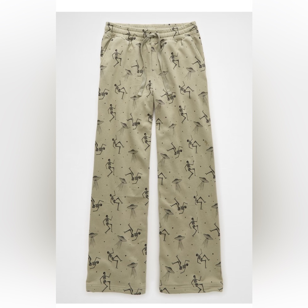 🛸💀 RARE AE SKELETON UFO LOUNGE PANT 💀🛸